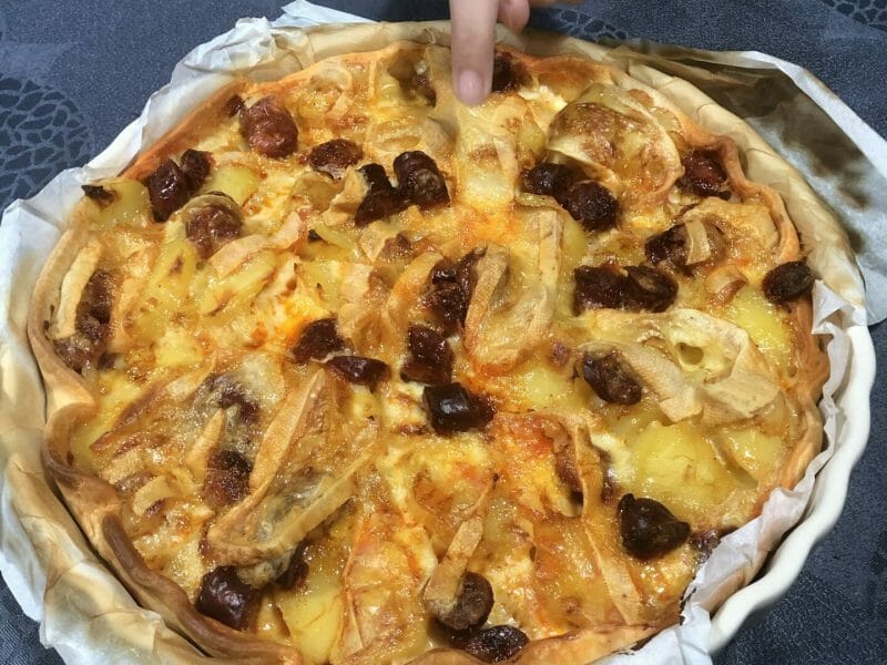 Cliquez pour zoomer ! Tarte aux pommes de terre et lardons Thermomix par soniaslr