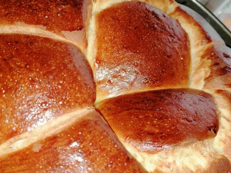 Cliquez pour zoomer ! Brioche tressée à la mie filante Thermomix par Selmalou