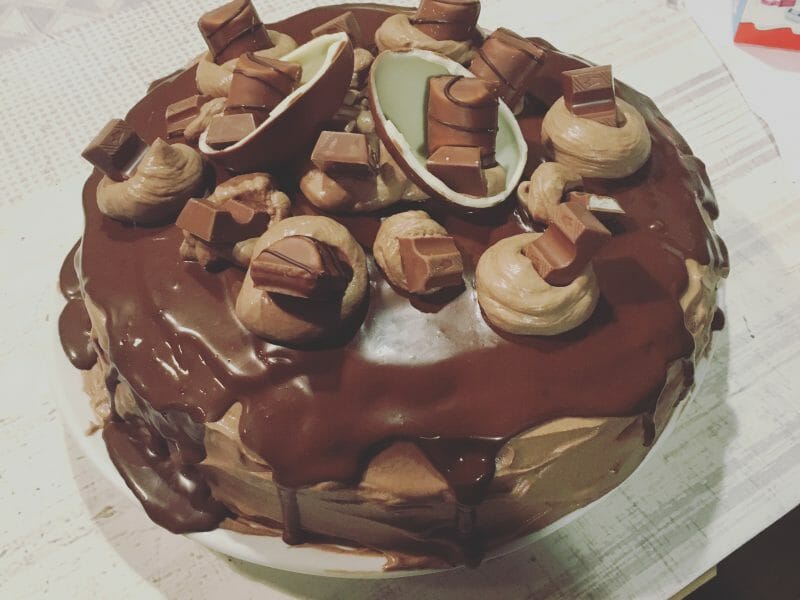 Cliquez pour zoomer ! Layer cake Kinder Bueno Thermomix par claire32