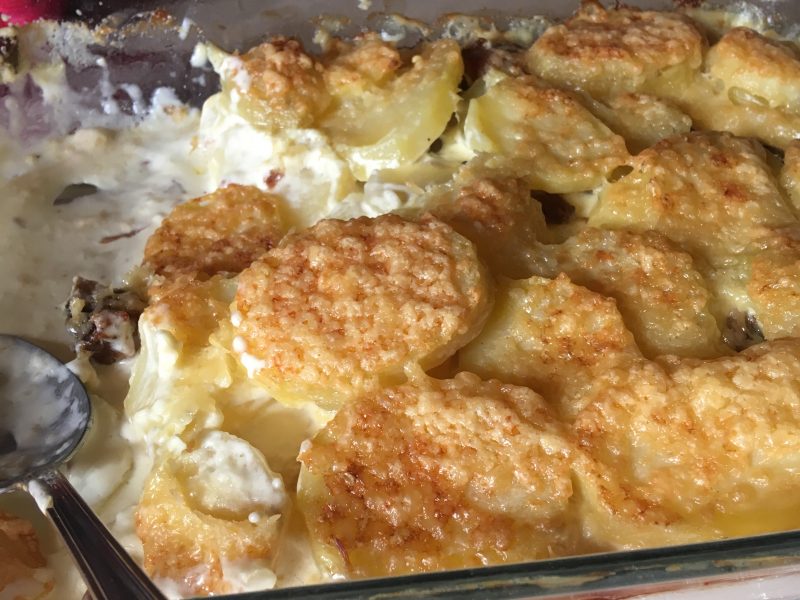Cliquez pour zoomer ! Gratin dauphinois au confit de canard Thermomix par jeanine32