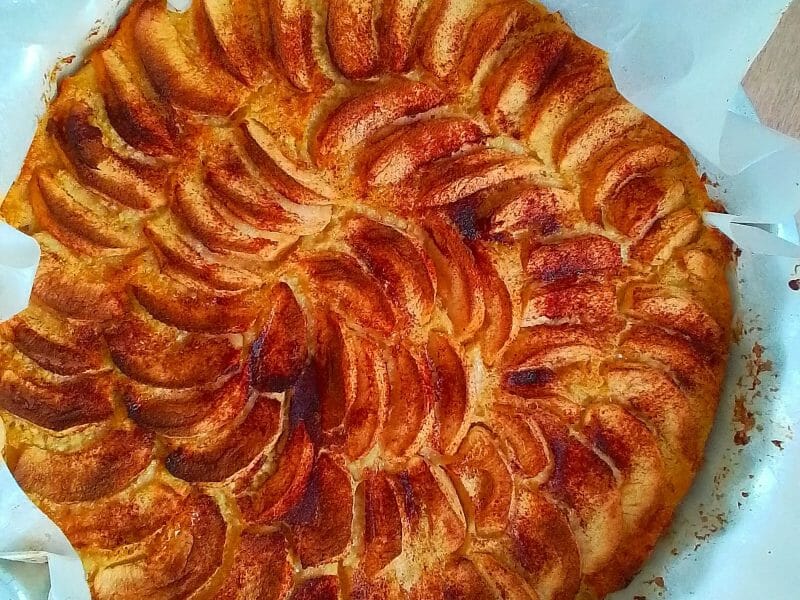 Cliquez pour zoomer ! Tarte aux pommes sans pâte Thermomix par flory34