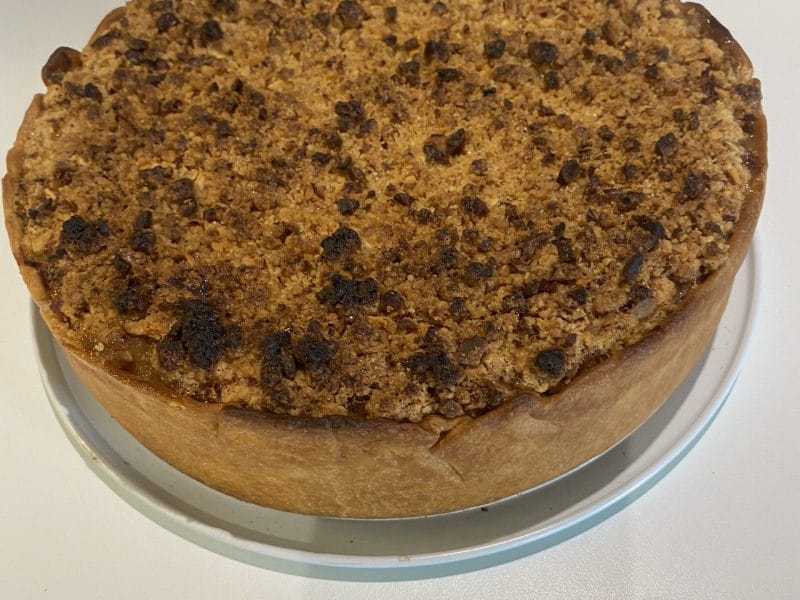 Cliquez pour zoomer ! Tarte aux pommes façon crumble Thermomix par lolostof