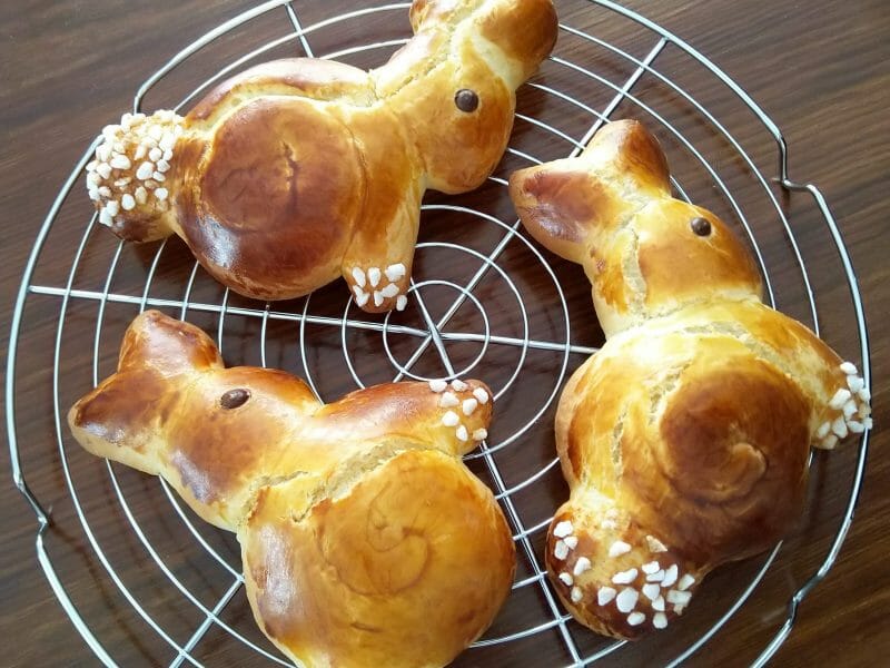 Cliquez pour zoomer ! Brioches lapin de Pâques Thermomix par carolux88