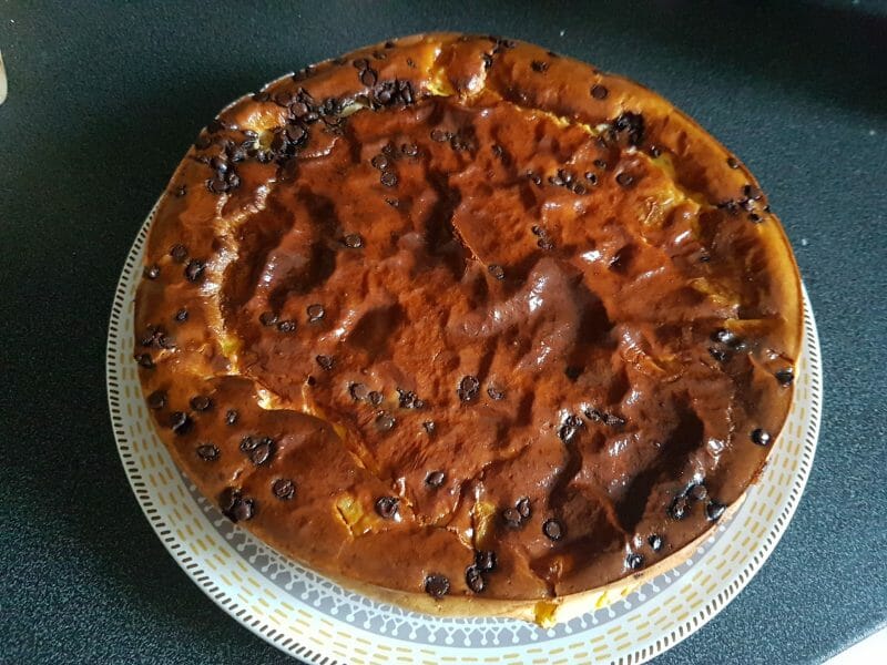 Cliquez pour zoomer ! Gâteau à la faisselle, poires et chocolat Thermomix par Wikette