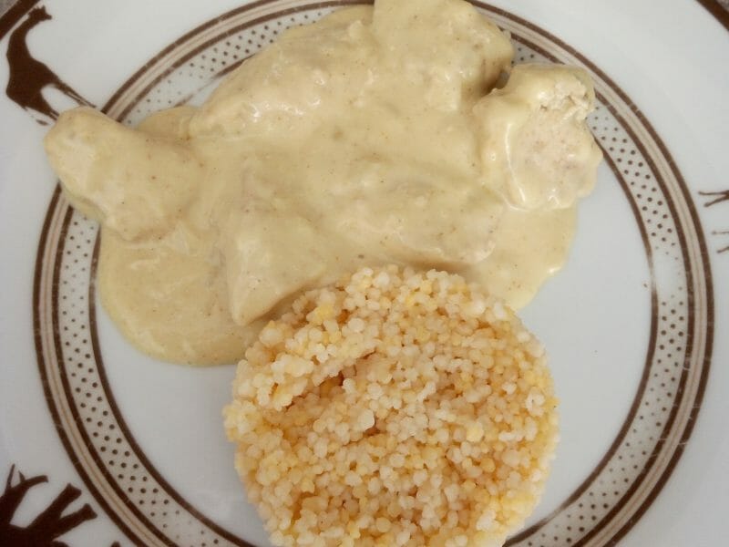 Cliquez pour zoomer ! Blancs de poulet sauce moutarde et curry Thermomix par v.r