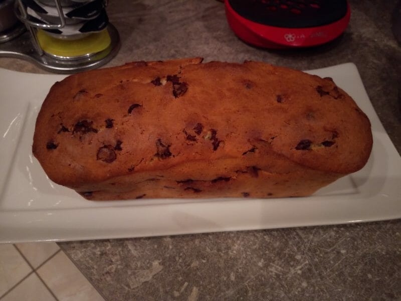 Cliquez pour zoomer ! Cake banane et pépites de chocolat Thermomix par v.r