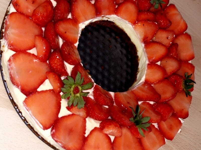 Cliquez pour zoomer ! Tarte aux fraises sans cuisson Thermomix par soumbaby_k