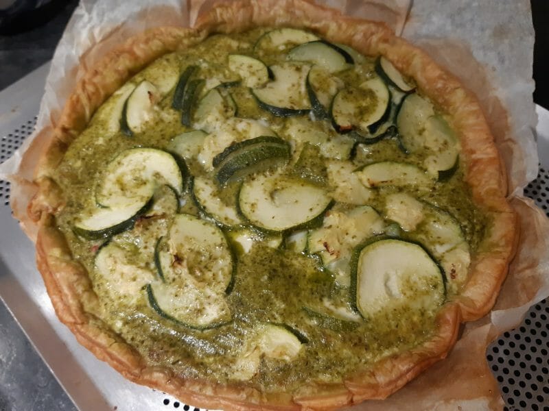 Cliquez pour zoomer ! Tarte aux courgettes et au pesto Thermomix par vanessa_77