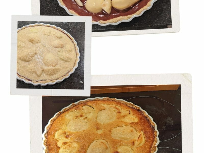 Cliquez pour zoomer ! Tarte aux poires sur lit de chocolat Thermomix par ammat