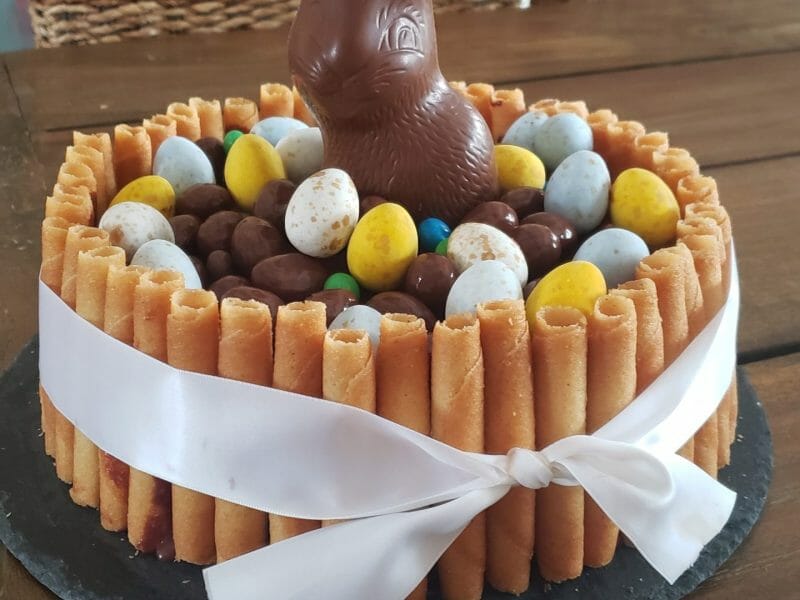 Cliquez pour zoomer ! Gâteau lapin de Pâques Thermomix par Kanaka