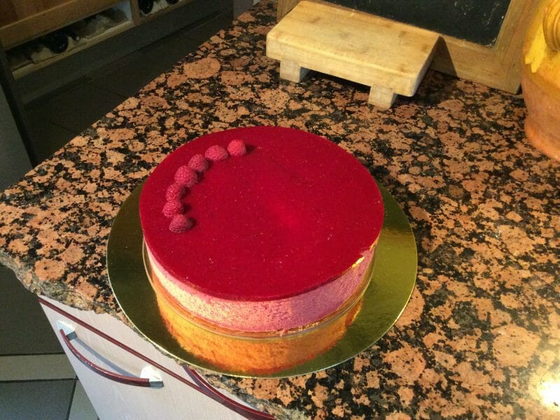 Cliquez pour zoomer ! Bavarois aux framboises Thermomix par Lauide