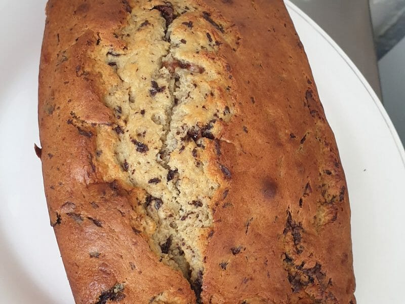 Cliquez pour zoomer ! Cake banane et pépites de chocolat Thermomix par nonosaid