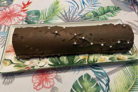 Cliquez pour zoomer ! Bûche mousse au chocolat Thermomix par frederique41