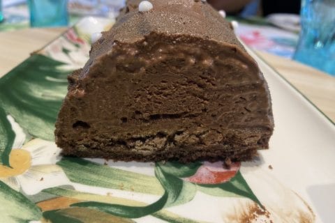 Cliquez pour zoomer ! Bûche mousse au chocolat Thermomix par frederique41