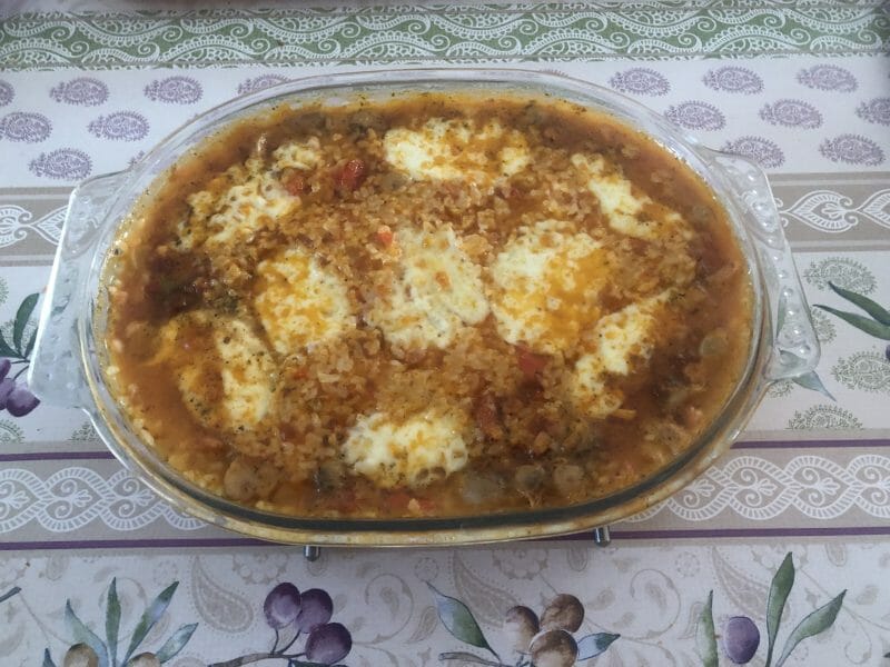 Cliquez pour zoomer ! Gratin de riz façon pizza Thermomix par frederique41
