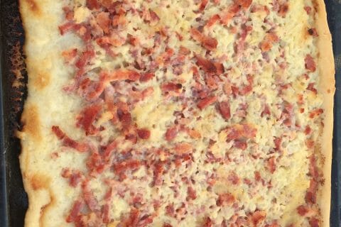 Cliquez pour zoomer ! Flammekueche traditionnelle au Thermomix
