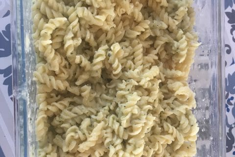 Cliquez pour zoomer ! Farfalle à la crème de courgettes au Thermomix