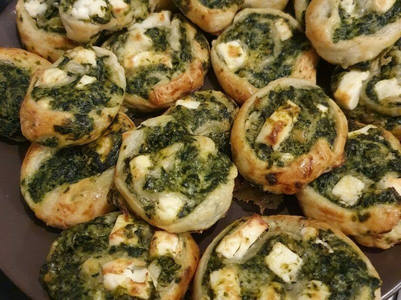 Cliquez pour zoomer ! Spirales feuilletées épinards et feta Thermomix par manonsohan