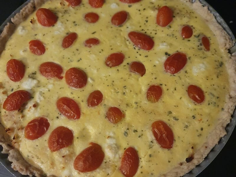 Cliquez pour zoomer ! Quiche poulet et tomates cerises Thermomix par manonsohan