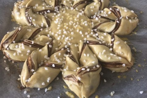 Cliquez pour zoomer ! Brioche étoilée au Nutella Thermomix par Elodie83500