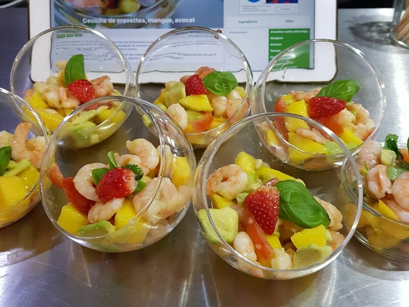 Cliquez pour zoomer ! Ceviche de crevettes, mangue, avocat Thermomix par suzepaul