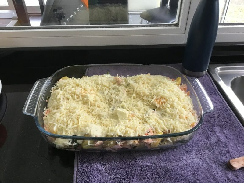 Cliquez pour zoomer ! Gratin de pommes de terre, saumon et épinards Thermomix par suzepaul