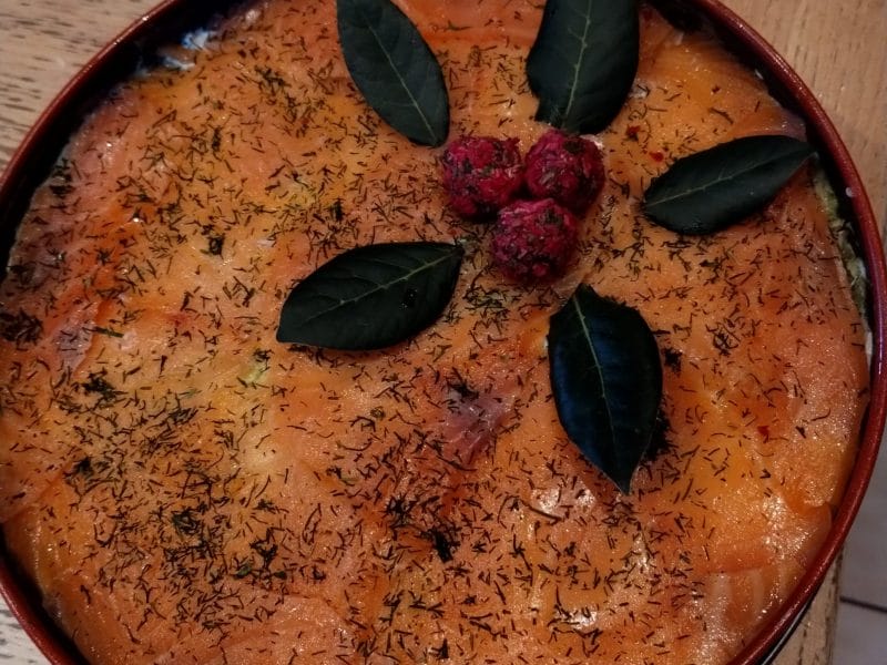 Cliquez pour zoomer ! Cheesecake au saumon sans cuisson Thermomix par marievianos