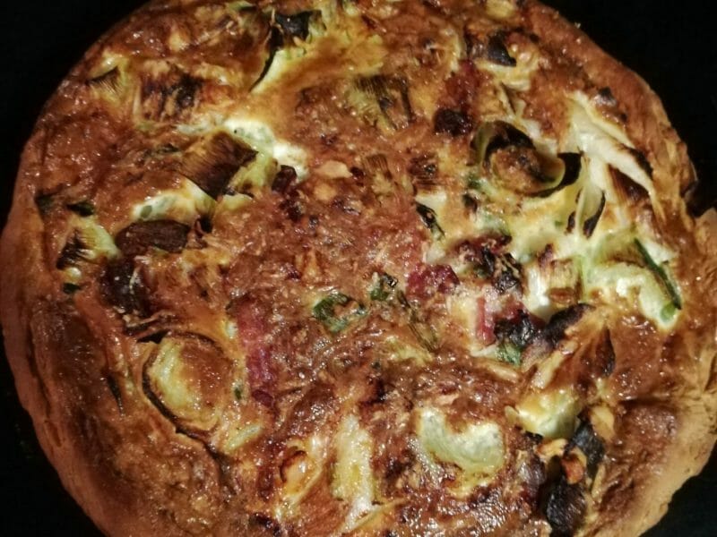 Cliquez pour zoomer ! Gâteau poireaux, lardons et fromage Thermomix par betty83340