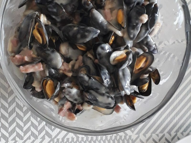 Cliquez pour zoomer ! Moules à la forestière Thermomix par dan44
