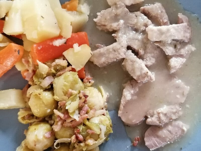 Cliquez pour zoomer ! Roti de porc sauce échalote Thermomix par nine_1