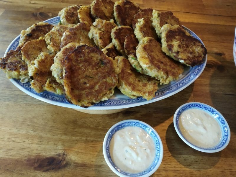 Cliquez pour zoomer ! Galettes de courgettes grecques Thermomix par mamakeba