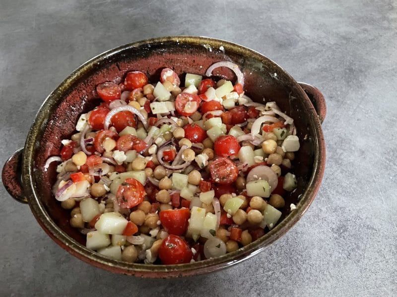 Cliquez pour zoomer ! Salade de pois chiches Thermomix par chrisalla