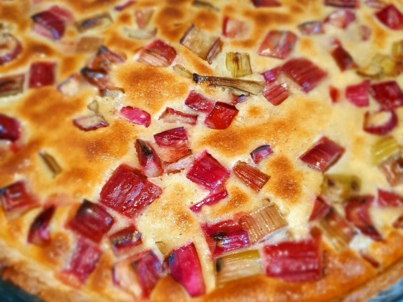 Cliquez pour zoomer ! Tarte à la rhubarbe Thermomix par Jennychab