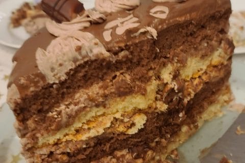 Cliquez pour zoomer ! Layer cake Kinder Bueno Thermomix par Jennychab