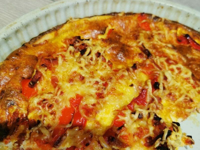 Cliquez pour zoomer ! Quiche poivrons et chorizo Thermomix par anais_85