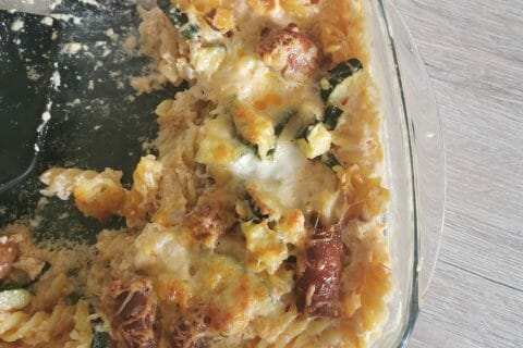 Cliquez pour zoomer ! Gratin de torsades aux merguez Thermomix par anais_85
