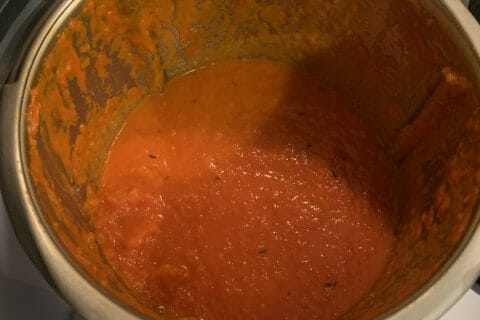 Cliquez pour zoomer ! Pâtes sauce bolognaise au potiron Thermomix par sarouspete