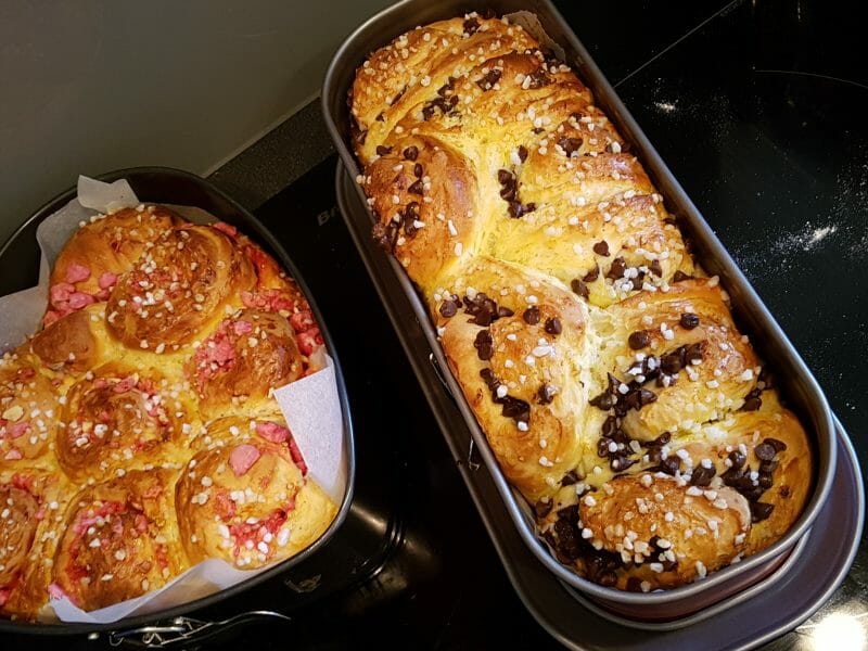 Cliquez pour zoomer ! Brioche aux pralines roses Thermomix par chatomlou