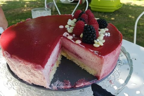 Cliquez pour zoomer ! Bavarois aux framboises Thermomix par chatomlou