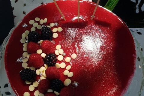 Cliquez pour zoomer ! Bavarois aux framboises Thermomix par chatomlou