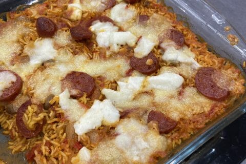 Cliquez pour zoomer ! Gratin de riz façon pizza Thermomix par scalaire