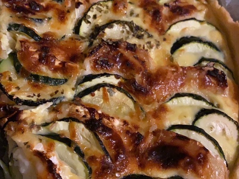 Cliquez pour zoomer ! Tarte courgettes, chèvre et pignons de pin Thermomix par angela_4