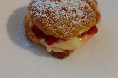 Cliquez pour zoomer ! Choux craquelin fraises chantilly Thermomix par FETAHSALAKIS
