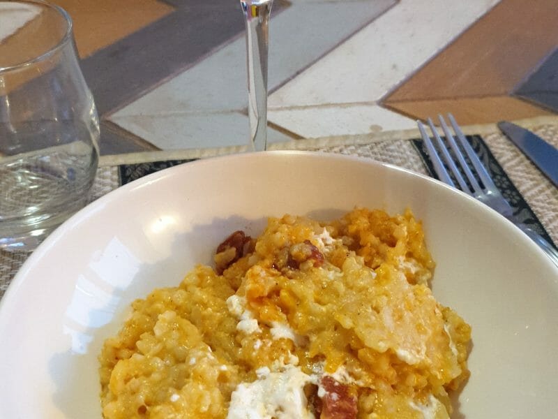 Cliquez pour zoomer ! Risotto butternut et chèvre frais Thermomix par khagna