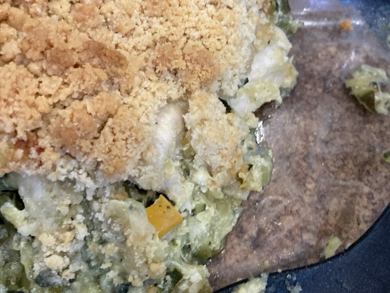 Cliquez pour zoomer ! Crumble poulet, courgettes et parmesan Thermomix par oceansoul