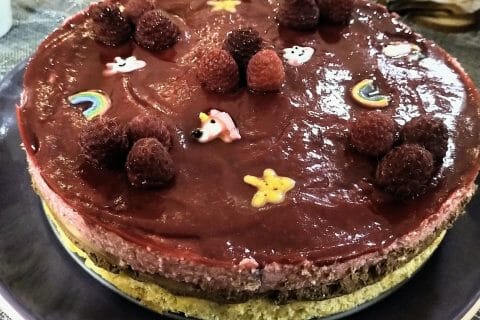 Cliquez pour zoomer ! Bavarois aux framboises Thermomix par lisbeth67
