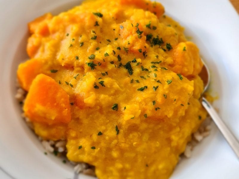 Cliquez pour zoomer ! Dhal de patate douce et de lentilles corail Thermomix par anissa1979