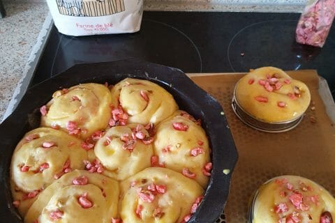 Cliquez pour zoomer ! Brioche aux pralines roses Thermomix par Maricatala