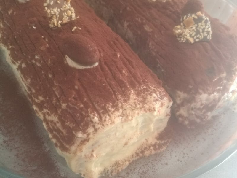 Cliquez pour zoomer ! Bûche Tiramisu Thermomix par Jano