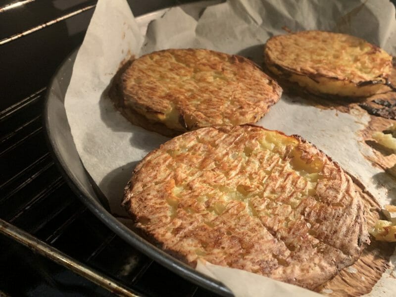 Cliquez pour zoomer ! Galettes de pommes de terre au four Thermomix par maudeee